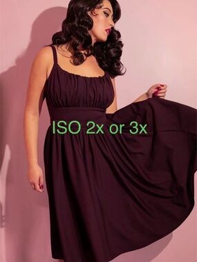 ISO Vixen by Micheline Pitt Plum Ingenue Dress